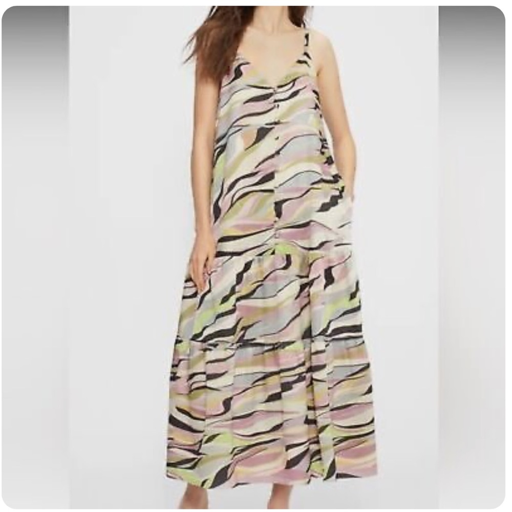 Ted Baker | Printed Button Through Maxi Dress NWT
